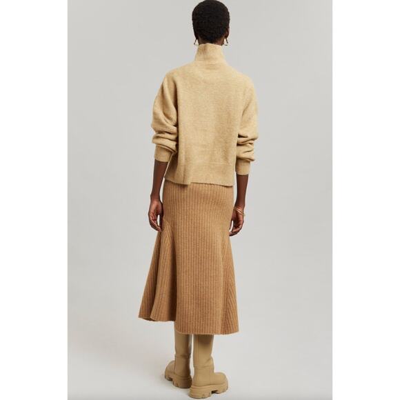 SAMSØE & SAMSØE Nola Sweater Starfish Melange Tan Alpaca {PP25} - Picture 5 of 10